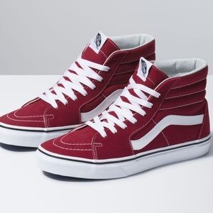 Maroon High Top Vans